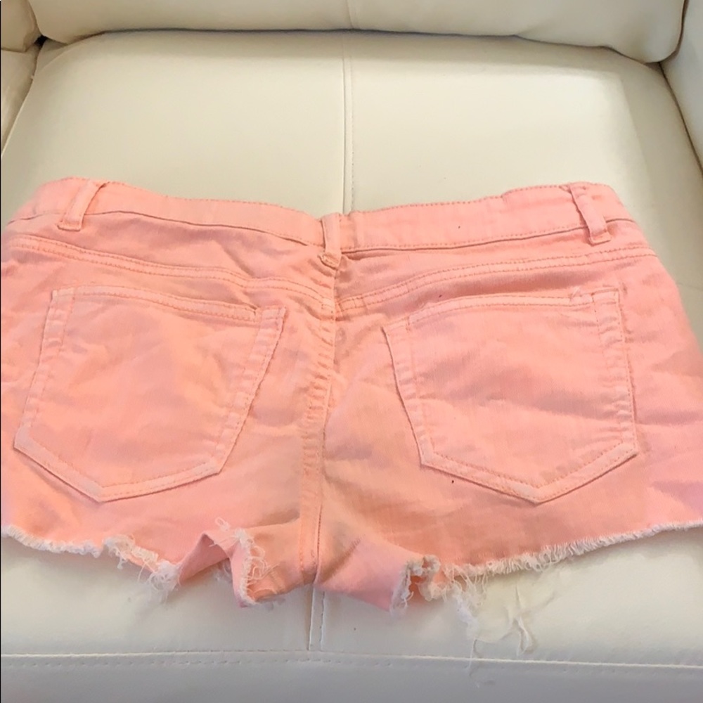 forever 21 orange peachy shorts